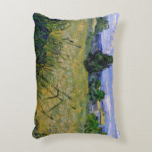 ビンセント・ヴァン・ゴッホによるヒノキ付き緑の小麦畑 アクセントクッション (正面(垂直))