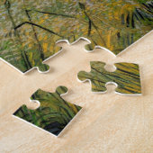 ビンセント・ヴァン・ゴッホによるヒノキ付き緑の小麦畑 ジグソーパズル (側面)