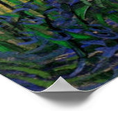 ビンセント・ヴァン・ゴッホによるヒノキ付き緑の小麦畑 ポスター (角)