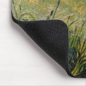 ビンセント・ヴァン・ゴッホによるヒノキ付き緑の小麦畑 マウスパッド (コーナー)