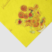 ビンセント・ヴァン・ゴッホによるヒマワリの織り模様 薄葉紙 (詳細)