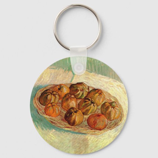 ビンセント・ヴァン・ゴッホによるピサロへのリンゴのバスケット キーホルダー (正面)