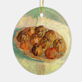 ビンセント・ヴァン・ゴッホによるピサロへのリンゴのバスケット セラミックオーナメント (左)