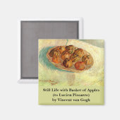 ビンセント・ヴァン・ゴッホによるピサロへのリンゴのバスケット マグネット (正面/裏面)