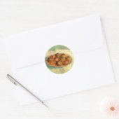 ビンセント・ヴァン・ゴッホによるピサロへのリンゴのバスケット ラウンドシール (封筒)