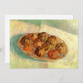 ビンセント・ヴァン・ゴッホによるピサロへのリンゴのバスケット 招待状 (正面/裏面)