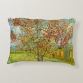 ビンセント・ヴァン・ゴッホによるピンクの桃の木 アクセントクッション (裏面)