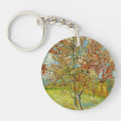 ビンセント・ヴァン・ゴッホによるピンクの桃の木 キーホルダー (正面)