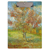 ビンセント・ヴァン・ゴッホによるピンクの桃の木 クリップボード (正面)
