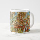 ビンセント・ヴァン・ゴッホによるピンクの桃の木 ジャンボコーヒーマグカップ (正面右)