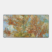 ビンセント・ヴァン・ゴッホによるピンクの桃の木 デスクマット (正面)