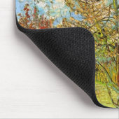 ビンセント・ヴァン・ゴッホによるピンクの桃の木 マウスパッド (コーナー)