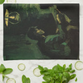 ビンセント・ヴァン・ゴッホによるポテトイーターズ勉強 キッチンタオル (折り畳み)