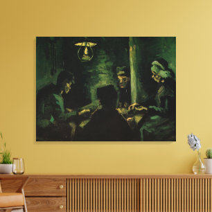 ビンセント・ヴァン・ゴッホによるポテトイーターズ勉強 キャンバスプリント