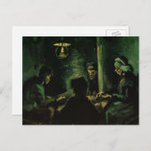 ビンセント・ヴァン・ゴッホによるポテトイーターズ勉強 ポストカード (正面/裏面)