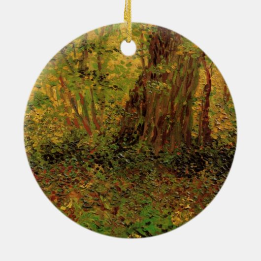 ビンセント・ヴァン・ゴッホによる低成長 セラミックオーナメント (裏面)