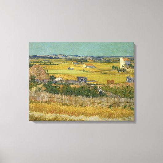 ビンセント・ヴァン・ゴッホによる収穫 キャンバスプリント (正面)