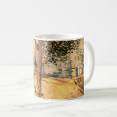 ビンセント・ヴァン・ゴッホによる晴れの日のフィールドの木 コーヒーマグカップ (正面右)
