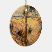 ビンセント・ヴァン・ゴッホによる晴れの日のフィールドの木 セラミックオーナメント (右)