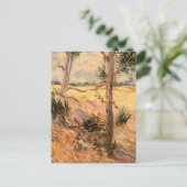 ビンセント・ヴァン・ゴッホによる晴れの日のフィールドの木 ポストカード (スタンド正面)