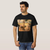ビンセント・ヴァン・ゴッホによる晴れの日のフィールドの木 Tシャツ (正面フル)