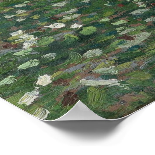 ビンセント・ヴァン・ゴッホによる木々と低成長 ポスター (角)