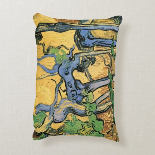 ビンセント・ヴァン・ゴッホによる木の根と幹 アクセントクッション (裏面(縦))