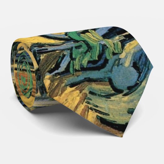 ビンセント・ヴァン・ゴッホによる木の根と幹 ネクタイ (ロール)