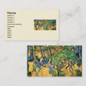 ビンセント・ヴァン・ゴッホによる木の根と幹 名刺 (正面/裏面)