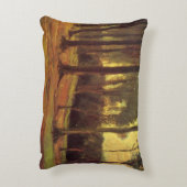 ビンセント・ヴァン・ゴッホによる木材の端 アクセントクッション (裏面(縦))