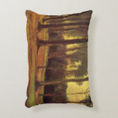 ビンセント・ヴァン・ゴッホによる木材の端 アクセントクッション (正面(垂直))