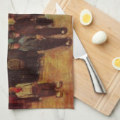 ビンセント・ヴァン・ゴッホによる木材の販売 キッチンタオル (四つ折り)