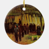 ビンセント・ヴァン・ゴッホによる木材の販売 セラミックオーナメント (裏面)