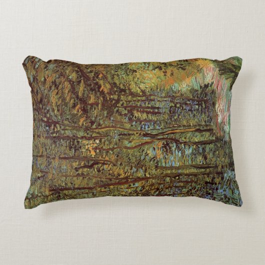 ビンセント・ヴァン・ゴッホによる森の小道 アクセントクッション (正面)