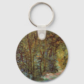 ビンセント・ヴァン・ゴッホによる森の小道 キーホルダー (正面)