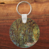ビンセント・ヴァン・ゴッホによる森の小道 キーホルダー (正面)