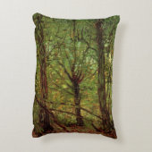 ビンセント・ヴァン・ゴッホによる樹木と低成長 アクセントクッション (裏面(縦))