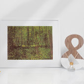 ビンセント・ヴァン・ゴッホによる樹木と低成長 ポスター