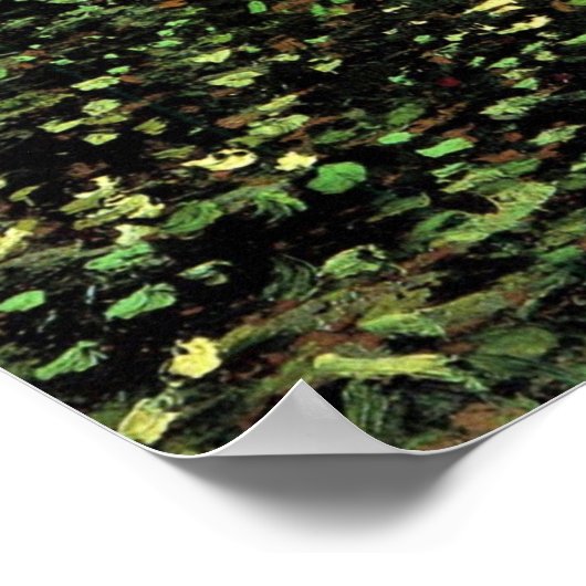 ビンセント・ヴァン・ゴッホによる樹木と低成長 ポスター (角)