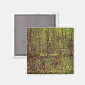 ビンセント・ヴァン・ゴッホによる樹木と低成長 マグネット (正面/裏面)