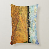 ビンセント・ヴァン・ゴッホによる耕された畑(溝) アクセントクッション (正面(垂直))