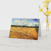 ビンセント・ヴァン・ゴッホによる耕された畑(溝) カード (黄色い花)