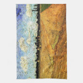 ビンセント・ヴァン・ゴッホによる耕された畑(溝) キッチンタオル (縦)