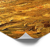 ビンセント・ヴァン・ゴッホによる耕された畑(溝) ポスター (角)