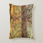 ビンセント・ヴァン・ゴッホによる花のアプリコットの木 アクセントクッション (正面(垂直))