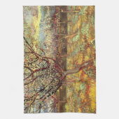 ビンセント・ヴァン・ゴッホによる花のアプリコットの木 キッチンタオル (縦)