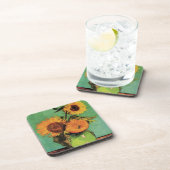 ビンセント・ヴァン・ゴッホによる花瓶の三つのひまわり コースター (右側)