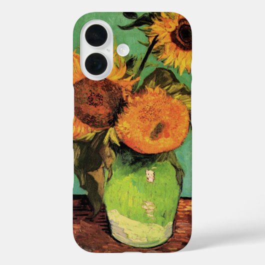 ビンセント・ヴァン・ゴッホによる花瓶の三つのひまわり Case-Mate iPhoneケース (裏面)