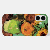 ビンセント・ヴァン・ゴッホによる花瓶の三つのひまわり Case-Mate iPhoneケース (裏面 (横))