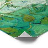 ビンセント・ヴァン・ゴッホによる花瓶の優雅なバラ ポスター (角)